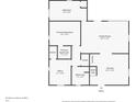 First floor plan showing layout of rooms at 26 E Plum St, Anderson, IN 46012