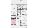 Detailed second floor plan featuring a primary suite, three additional bedrooms, a loft area, and a laundry room at 7501 Firecrest Ln, Camby, IN 46113