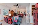 Comfortable living room with neutral walls, plush seating, and an open layout at 5515 Gateridge Ln, Indianapolis, IN 46237