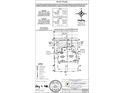 Plot plan map with lot lines, utility placements, and building locations at 2169 Aviary Ln, Danville, IN 46122