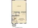 Floorplan of the basement highlighting the optional wet bar, finished rec room, and ample unfinished storage at 6580 Halsey St, Zionsville, IN 46077