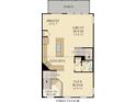 First floor floorplan featuring open concept kitchen, great room, flex room, and breakfast nook at 6580 Halsey St, Zionsville, IN 46077