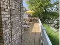 Relaxing deck space with outdoor seating and an inviting, shaded atmosphere at 3154 Beach Blvd, Cicero, IN 46034