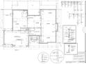 Detailed architectural plans showcasing the layout of the basement with notes on framing detail at 320 Briar Hill Dr, Whiteland, IN 46184