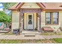 Close-up shot of the front porch that highlights its unique decorative elements and classic charm at 850 Duane St, Franklin, IN 46131