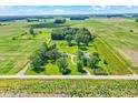 Aerial view showcases the lush landscaping and the sprawling lawn surrounding the house at 3001 W 226Th St, Sheridan, IN 46069