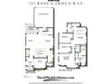 A well-designed floor plan featuring a 2-car garage, kitchen, Gathering room, and owner's retreat with bathroom at 775 Rose Garden Way, Westfield, IN 46074