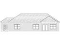 Rear view of a brick house with windows and a back door, perfect for entertaining at 1130 Constitution Dr, Edinburgh, IN 46124