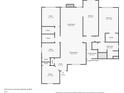 Detailed floorplan showing layout of rooms, dimensions, and placement of closets at 17401 Austrian Pine Way, Westfield, IN 46074