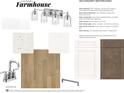 Secondary bathroom material selection including lighting, tile, and fixtures for a modern farmhouse design at 19990 Stone Side Dr, Westfield, IN 46074