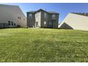 Spacious backyard featuring lush green grass, surrounded by neighboring homes at 12536 Teacup Ne Way, Indianapolis, IN 46235