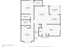 Detailed floor plan showcasing the layout of the home, including bedrooms, bathrooms, and living spaces at 785 Cottage Ln, Greenwood, IN 46143