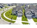 Aerial view of a home in a community with sidewalks and landscaping at 19195 River Jordan Dr, Westfield, IN 46074