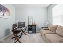 Comfortable home office space with a desk, chair, sofa, and stylish decor for productivity at 3969 Canning St, Danville, IN 46122