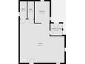 Home floorplan showing layout of kitchen, bathrooms, laundry room, and other rooms at 637 Olin Ave, Indianapolis, IN 46222