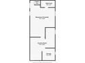 Floor plan showing the layout of the basement area, including laundry and storage spaces at 95 S 11Th Ave, Beech Grove, IN 46107