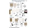 Selection of interior finishes including flooring, countertops, cabinets, appliances, lighting, and hardware at 11998 Vera Ct, Noblesville, IN 46060