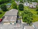 Aerial view showing assigned parking spots near the garage of this home at 5965 Deerwood Ct, Indianapolis, IN 46254