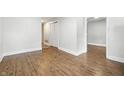 Bright living room with hardwood floors and fresh paint at 1151 S Randolph St, Indianapolis, IN 46203