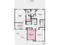 Detailed floorplan showing the layout of the second floor of the home at 8662 Hollander Dr, Camby, IN 46113