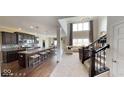 Open-concept living space featuring a modern kitchen and comfortable living area at 19824 Atwater Ave, Sheridan, IN 46069