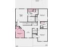 Second floor plan showing the primary suite, bath, laundry and additional bedrooms at 430 Louisiana Dr, Pittsboro, IN 46167