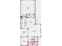 First floor plan showing the kitchen, dining, great room, and two car garage at 9148 Anthem Ave, Plainfield, IN 46168