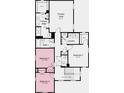 Floor plan showcasing the layout of the primary suite, bedrooms, and bathrooms at 9148 Anthem Ave, Plainfield, IN 46168