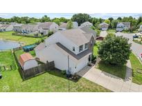 Well-maintained home featuring a private backyard with an above ground pool and storage shed at 3335 Hurst St, Whiteland, IN 46184