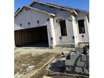 New home construction showing exterior framing and garage at 1091 Tomahawk Pl, Martinsville, IN 46151