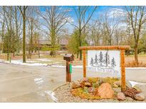 Home entrance with sign: Martin Retreat on Sugar Creek at 9600 N 500 E, Pendleton, IN 46064