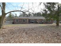 Brick ranch house with a large backyard at 3301 Timberbrook Ct, Danville, IN 46122