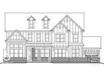 Rendering of a two-story home featuring a covered front porch and an attached two-car garage at 12099 Shady Knoll Dr, Fishers, IN 46037