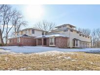 Stately two-story home featuring unique architectural details and brick accents at 2843 E 236Th St, Cicero, IN 46034