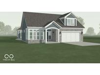 Charming home featuring stone accents, a dormer window, and an attached two-car garage at 16822 Imperial Ct, Fishers, IN 46040