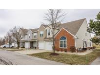Charming multi-Gathering residences displaying varied siding, attached garages, and tree-lined streets at 662 Decatur Dr, Westfield, IN 46074