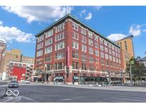 Beautiful brick building showcasing historic architecture, storefronts, and modern conveniences at 141 S Meridian St # 505, Indianapolis, IN 46225