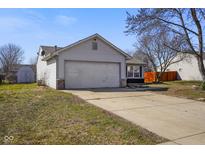 Charming single-Gathering home with attached garage and well-maintained lawn at 119 Karrington Blvd, Mooresville, IN 46158