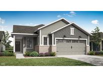 Charming single-Gathering home featuring a two-car garage, neutral colors, and beautiful landscaping at 19585 Boulder Brook Ln, Westfield, IN 46074