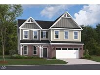 Charming two-story home with a brick-accented facade and an attached two-car garage at 20342 Hudson Bay Ln, Westfield, IN 46074