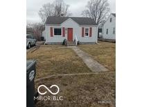 Charming single-story home with red shutters and a well-maintained lawn at 3907 Haverhill Dr, Anderson, IN 46013