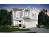 Charming two-story home with a finished two car garage, attractive neutral colors and landscaped yard at 3721 Cantebury Dr, Franklin, IN 46131
