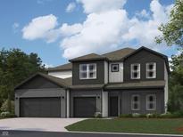 New two-story home with attached two car garage and brick and siding exterior at 231 Ames Dr, Whiteland, IN 46184
