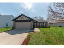 Charming single-story home with well-maintained lawn and attached garage at 839 Bough St, Whiteland, IN 46184