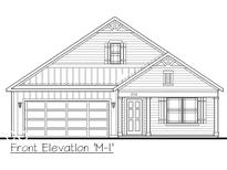 Front elevation of a charming craftsman-style home with a covered porch and attached garage at 8727 Duncan St, Fortville, IN 46040