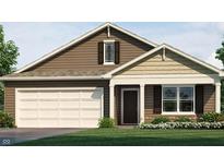 Charming single-Gathering home with a two-car garage, well-maintained lawn, and classic architectural design at 3933 Donaldson Creek Ct, Clayton, IN 46118