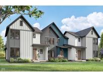 Charming exteriors showcasing modern farmhouse style with mixed materials and inviting covered front porch at 16375 Burlwood Dr, Westfield, IN 46074
