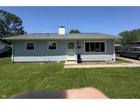 Charming single-story home featuring a well-maintained lawn and inviting entrance at 144 Bel Aire Dr, Whiteland, IN 46184