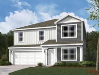 New two story home featuring white and gray color scheme and a two car garage at 24391 Stout St, Sheridan, IN 46069