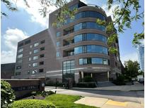 Beautiful building exterior with a blend of modern architecture and a gated entrance at 225 N New Jersey St # 46, Indianapolis, IN 46204